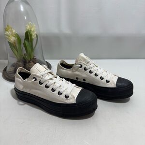 Classic Cream and Black Women's Sneakers